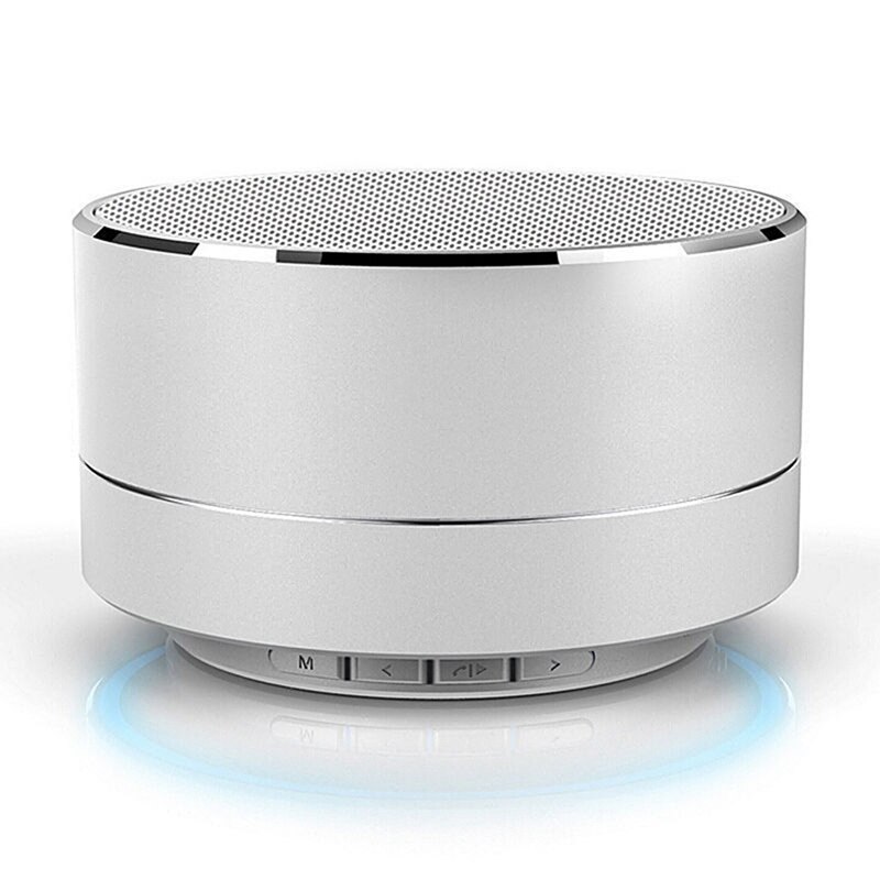 Draadloze Mini Super Bass Bluetooth Muziek Speaker Voor Samsung Iphone Ipad Tablet Silver Grey