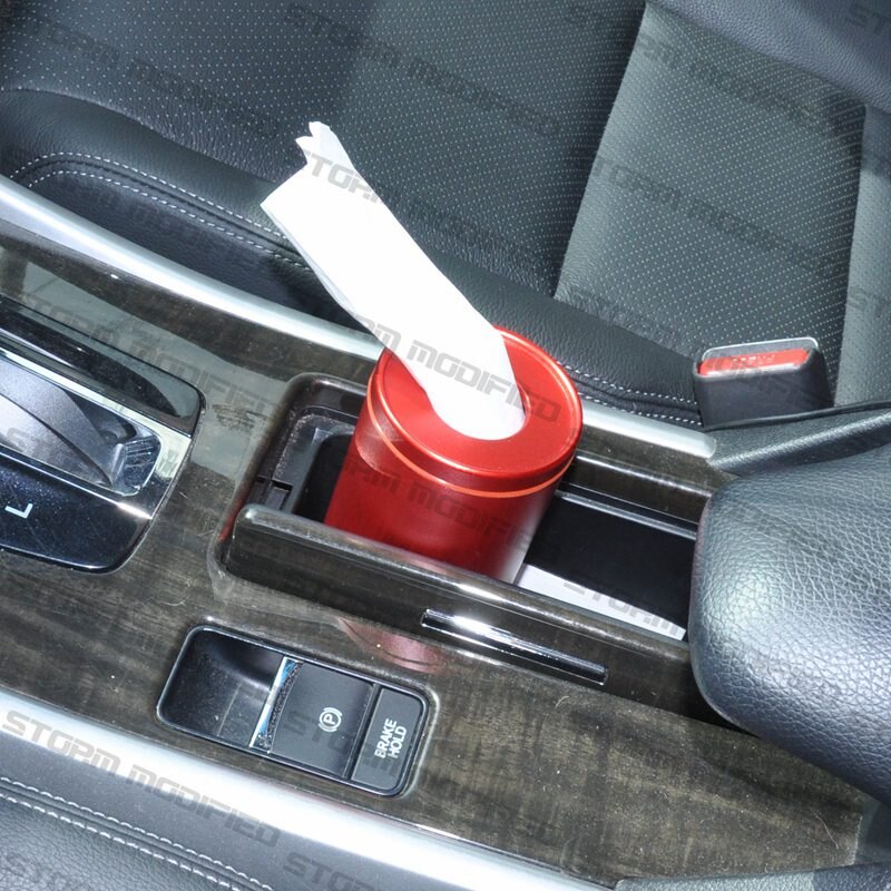 Aluminiumslegering vævsrør skraldespand askebæger indvendigt papirhåndklædeholder auto leverer cylinder bilvævskasse