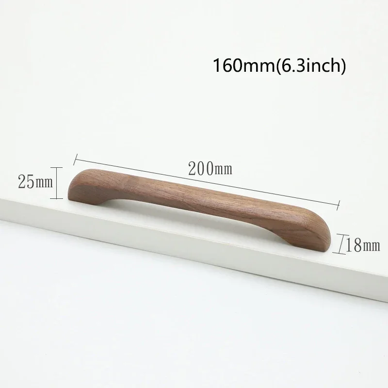 Houten Kastdeuren Laden Massief Houten Handgrepen Nordic Kasten Schoenenkasten Houten Minimalistische Ronde Garderobe Handgrepen: Tan
