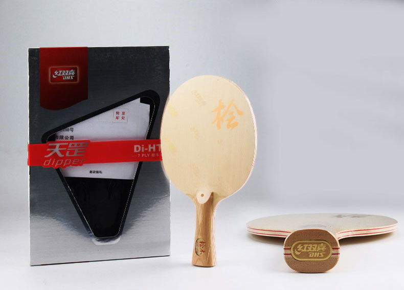Original DHS DI-HT HINOKI Wood Table Tennis Blade/ ping pong Blade/ table tennis bat FREE Edge Tape