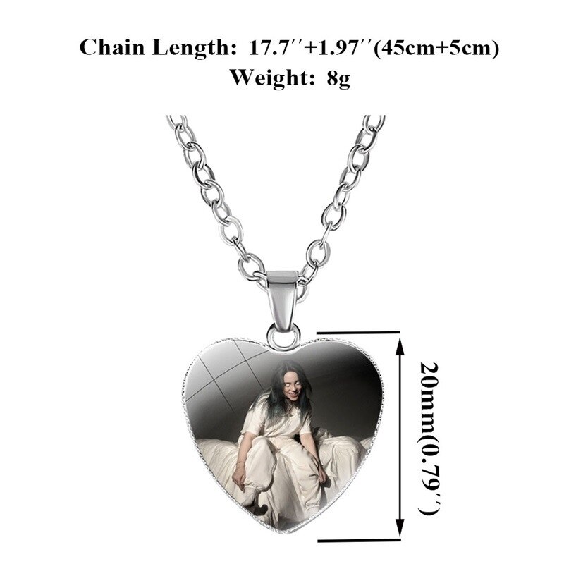 12 Style Billy Irish Love Pendant Necklace for Girl Student Friends Clavicle Chain Women's Jewelry