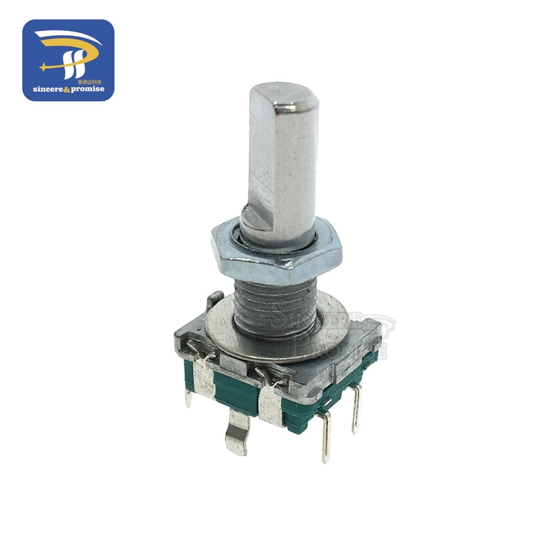 5PCS/LOT Half Rotary Encoder Code Switch/EC11/ Digital Potentiometer With Switch 5Pin Handle Length 20mm DIY