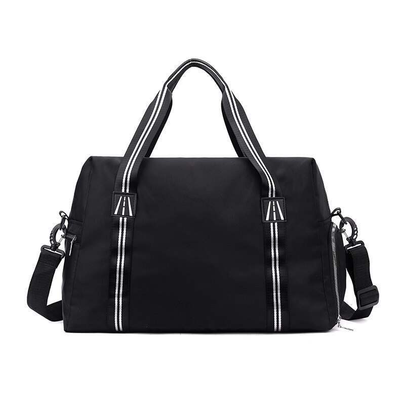 Seesack Reisetasche für Frauen/Männer Duffle Beutel Leichte mit Inneren Tasche für Reise Sport mit Schulter Band, gepäck gürtel: Black