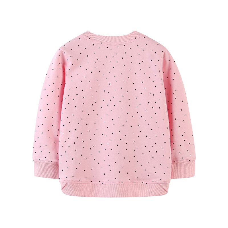 Springmeters herfst winter meisjes stippen sweatshirts schattige kinder katoenen kostuum lange mouwen trui tops meisjes