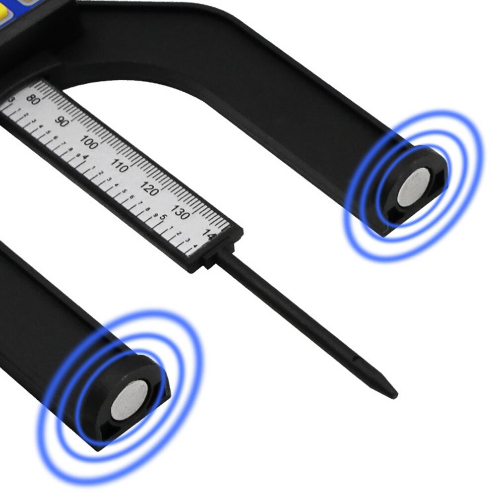 Digital Depth Caliper height gauge Digital Tread Depth Gauge LCD Magnetic Self Standing Aperture 0-80mm