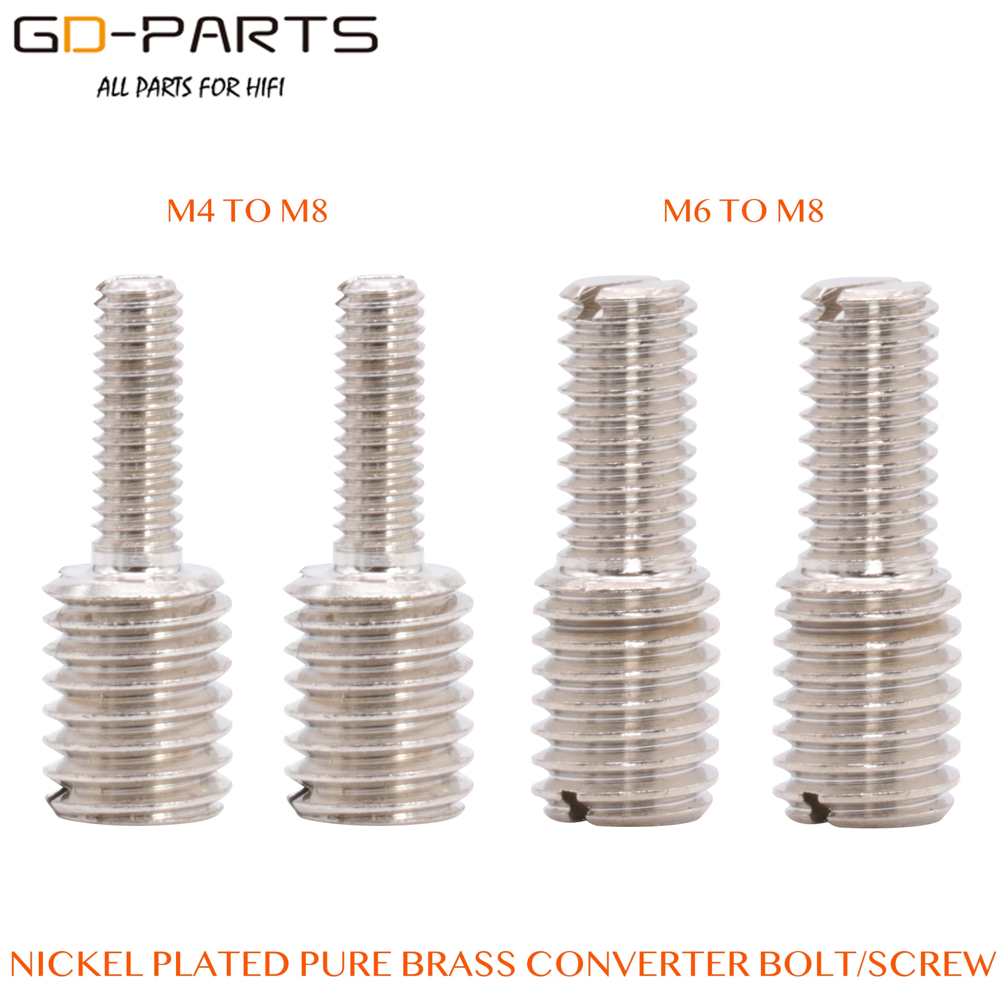 Puur Messing M8 om M6 conversie schroef variabele diameter schroef versterker voetzool installatie schroef M8 om M4