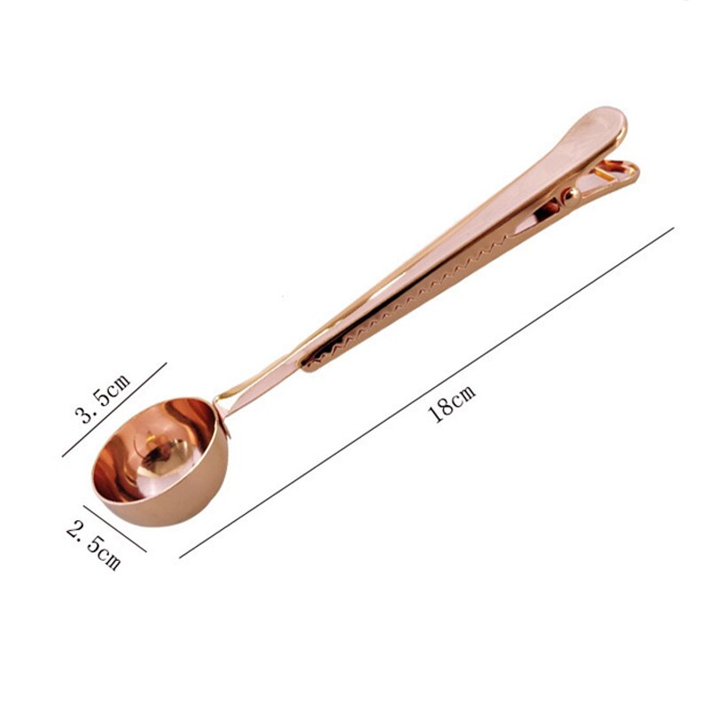 Kacuyelin metalpose klips kaffeske klips mad opbevaring taske klip taske klemme klips til mad køkken værktøj