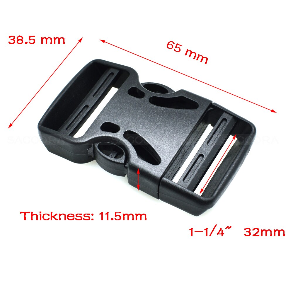 Plastic Dual Verstelbare Gesp Voor Rugzak Bandjes Bagage Outdoor sporttas gesp reizen gesp accessoires