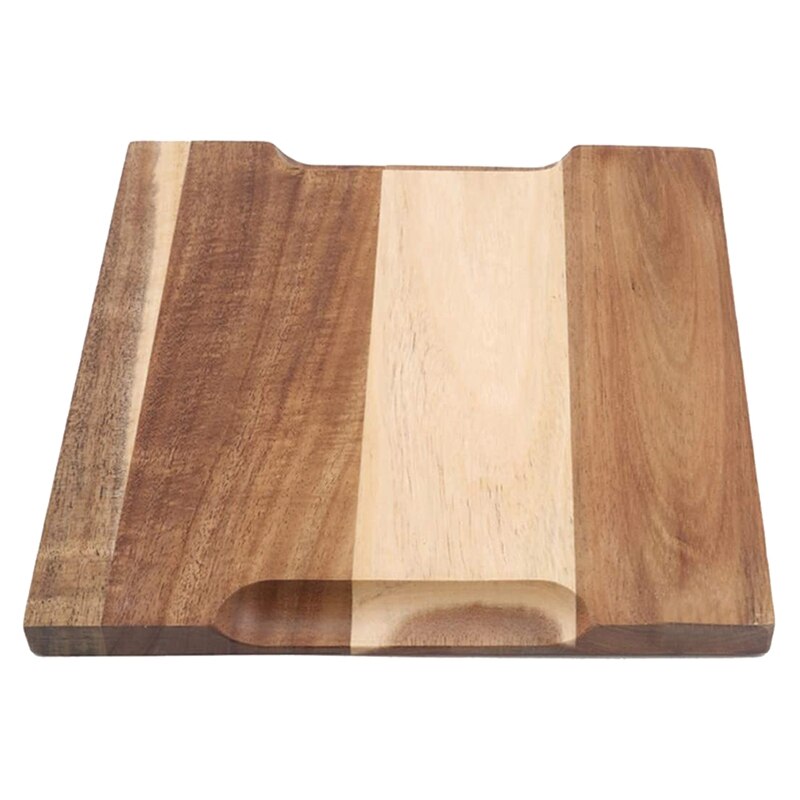 Solid Wood Snack Wood Tray Black Slate Bread Plate Lovesickness Wooden Plate Western-Style Japanese Food,Square