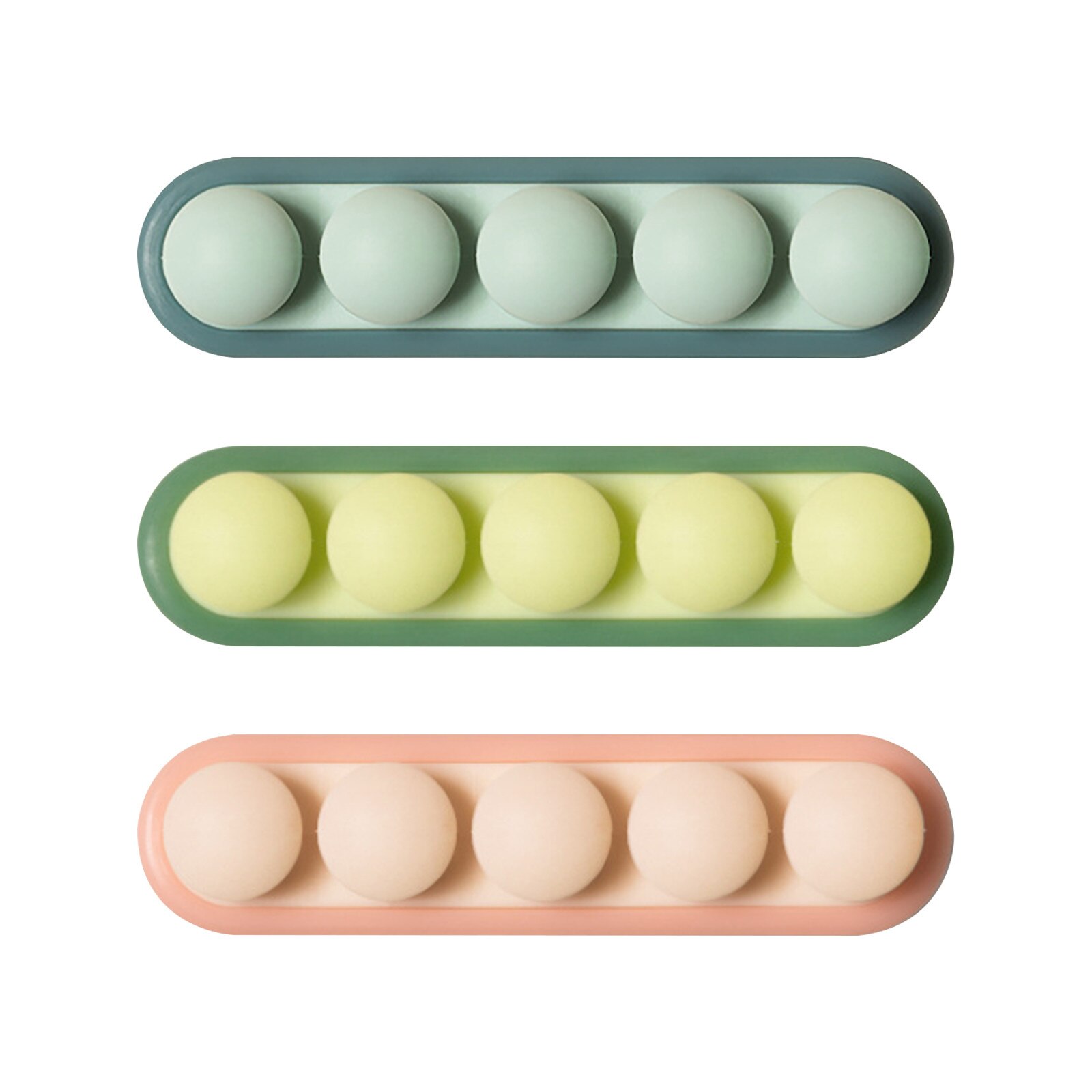 Silicone Wire Organizer Cable Wire Organizer Clip Tidy Earphone Phone Usb Charger Cord Holder For Desktop Cable Fixed Clamp#p40: 3PC