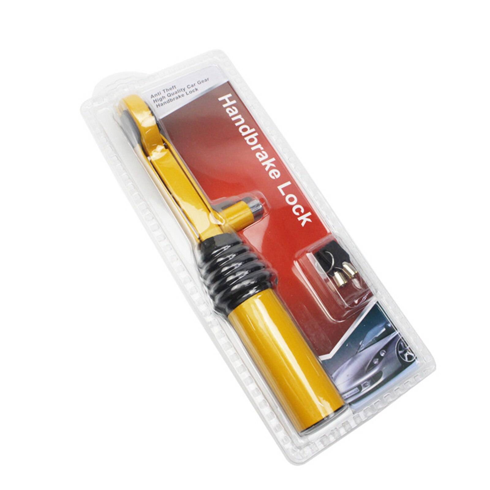 8-Hole Car Gear Shift Handbrake Security Lock Anti-theft Brake Hand Brake Lock Steel