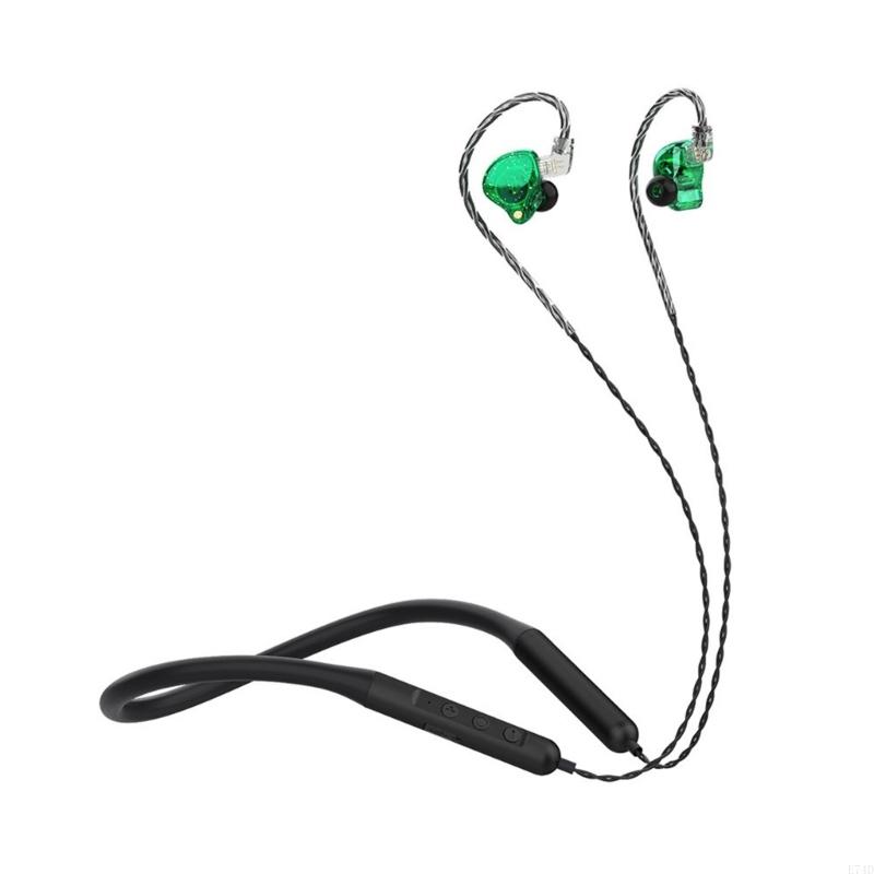 E74D BX03 Ergonomic Neckband Earphones In Ear Headphones Advanced 5.0 Wireless for Workouts Commuting Travel Sports Headsets: green