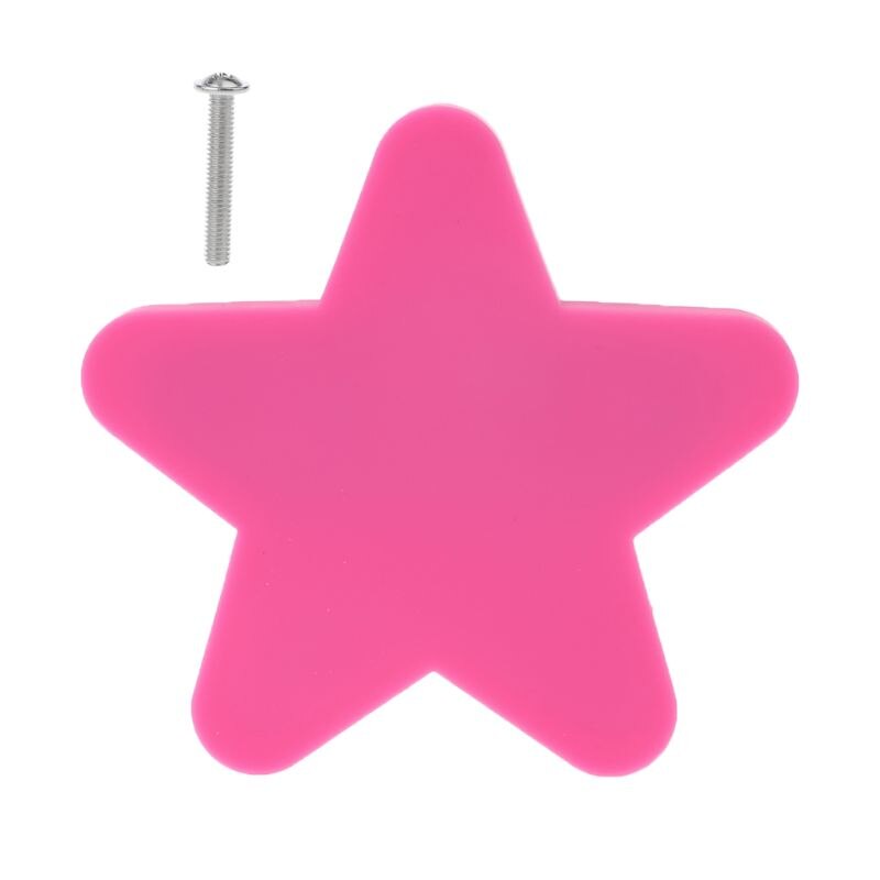 Tirador anticolisión para puerta de armario para niños, tiradores creativos para muebles con forma de luna y estrella de dibujos animados