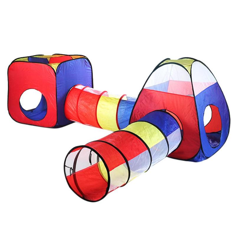 Kids Game House Tent for kids FoldableToy Children plastic House Game Play Inflatable Tent Yard Ball Pool Chilren's Crawl Tunnel