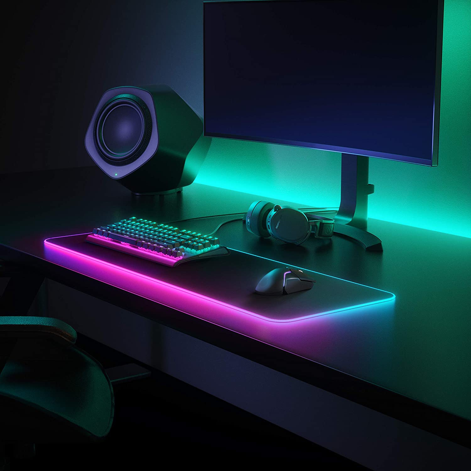 Rgb iso pelihiirimatto led-taustavalaistu matto iso koko mausepad peli näppäimistö hiirimatto gamer pöytä matto tietokoneen hiirimatto