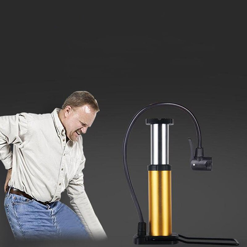 Bike Pump Mini Bike Floor Pump Foot Activated Bicycle Air Pump and Aluminum Alloy Portable Bike Pump Mountain Bike Tire