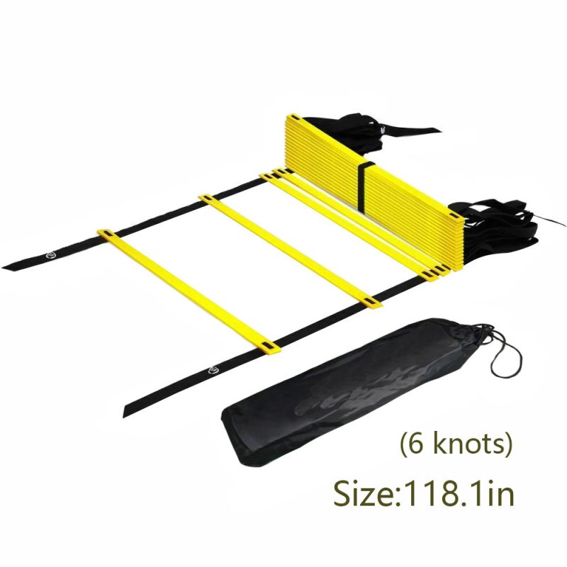 3/4/6M Outdoor Soccer Agility Speed Jump Ladder Fitness Football Training Nylon Rope Soccer Ball Training Sport Equipment: 3M