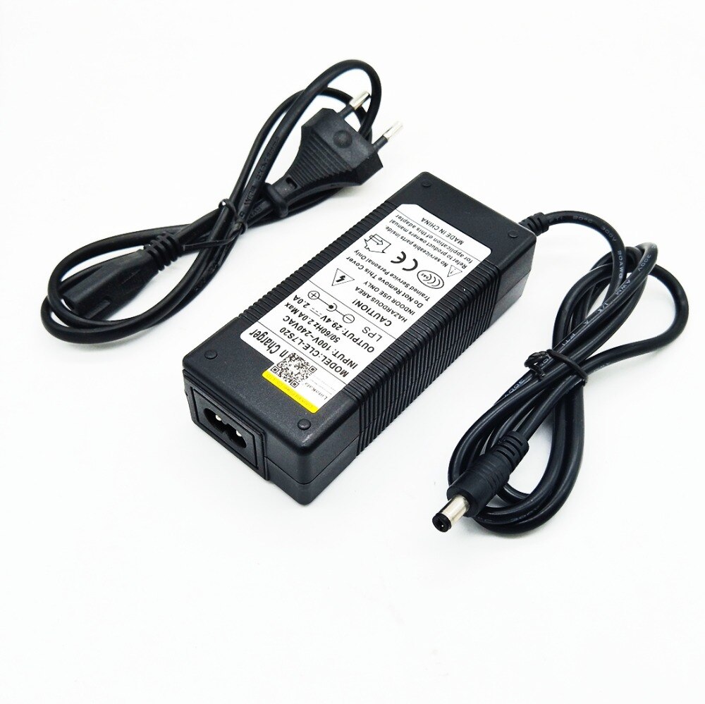 Hk liitokala 29.4v 2a 7 séries bateria de lítio carregador corrente constante e pressão constante cheia de auto-parada