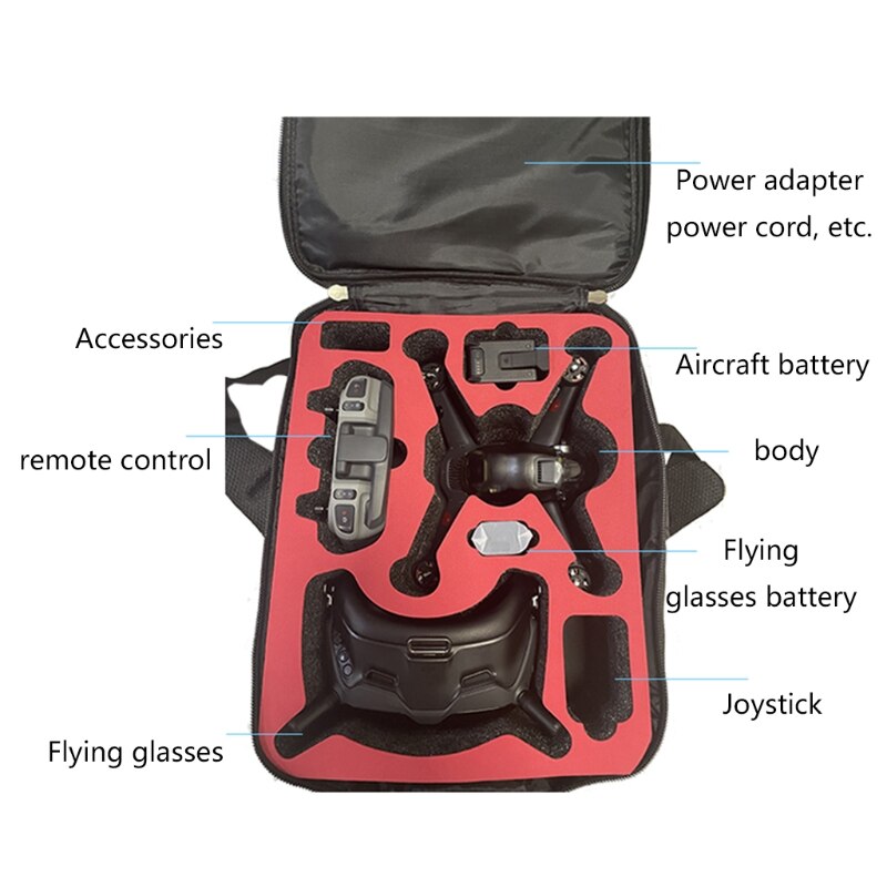 Storage Bag Handbag Backpack Carry Case for D-JI FPV Goggles V2/FPV Combo Drone G32B