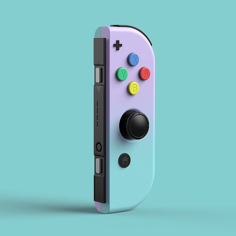 Nueva funda protectora de Color degradado de Joycon carcasa dura Con controlador carcasa completa para consola de juegos Nintend Switch: right Purple green