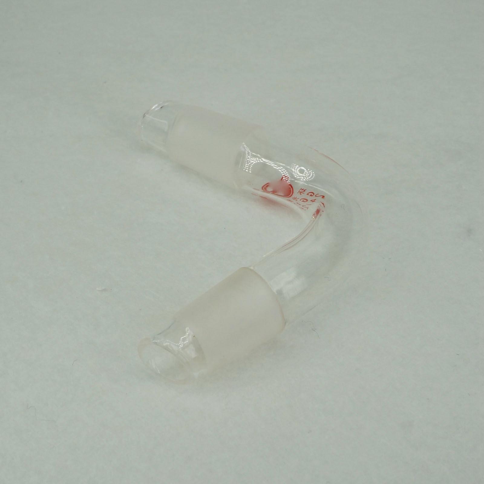 24/29 Stopper Glass Distillation Adapter Distilling Head 75 Degree Bend Labware