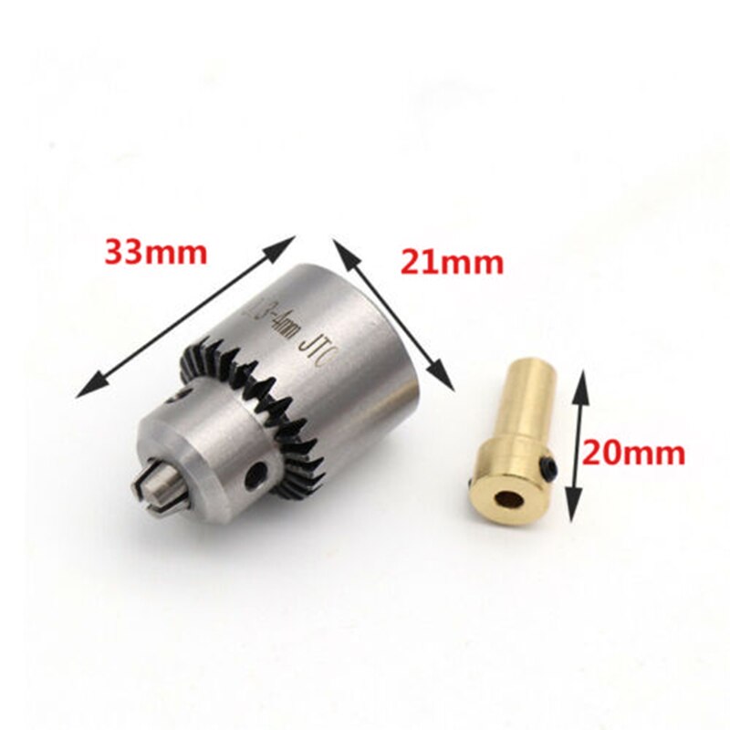 Micro 0.3-4mm JTO Taper Mounted Lathe Electric Drill Chuck + Wrench + Chuck Key