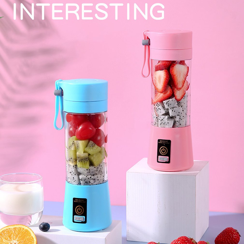 Blender Mixer Juicer Blender Sap Maker 2 Blades Draagbare Blend Usb Oplaadbare Mini Sap Machine Smoothie Maker