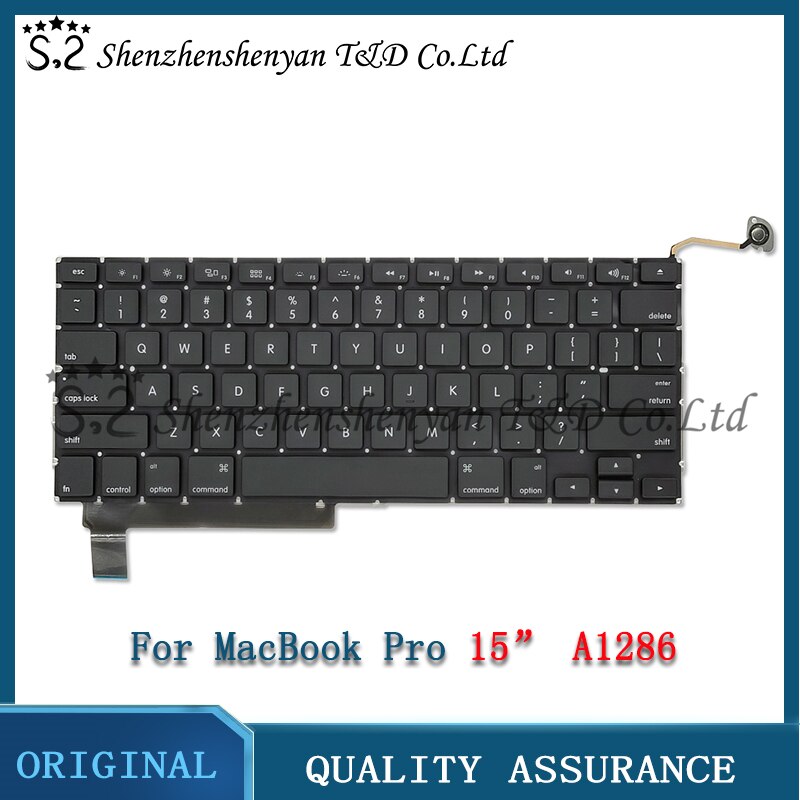 A1286 For Macbook Pro 15" Replacement Keyboard US UK Russian French Spain Japanese Arabic Version Years