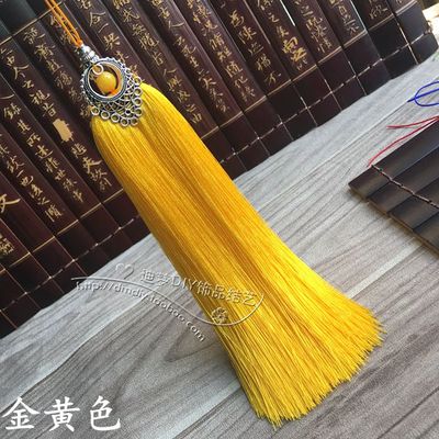 16cm DIY jewelry accessories Artificial silk Tassel Car accessories Sided Zinc alloy With beads fringed tassel: 11