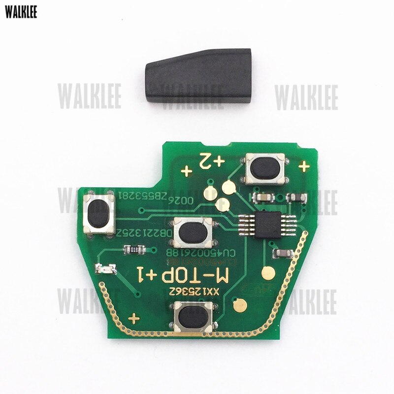 WALKLEE Keyless Entry Remote DIY for Nissan Car Key Sunny Sylphy Tiida March Qashqai Juke X-Trail Note 433MHz for Alps