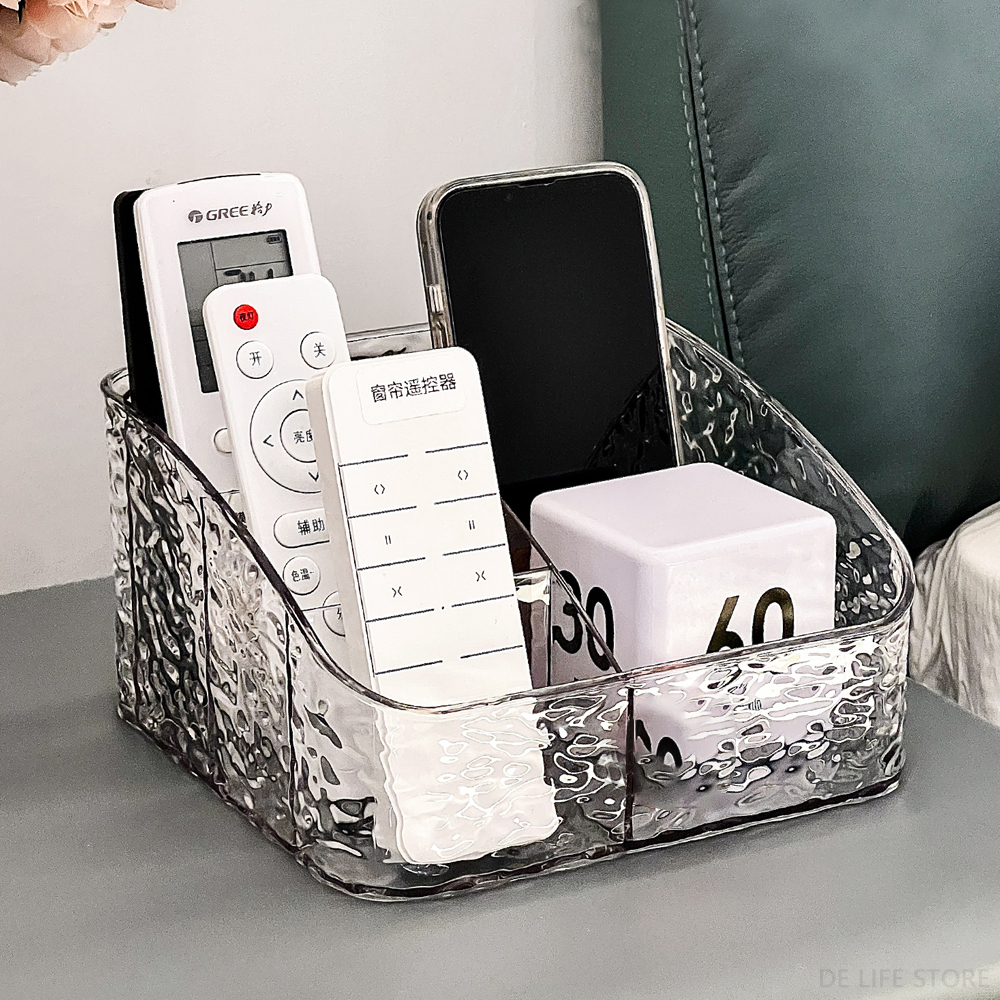 Remote Control Holder Transparent Storage Box For Remote Control Bedroom TV Remote Organizer Living Room Table Organizer Boxes