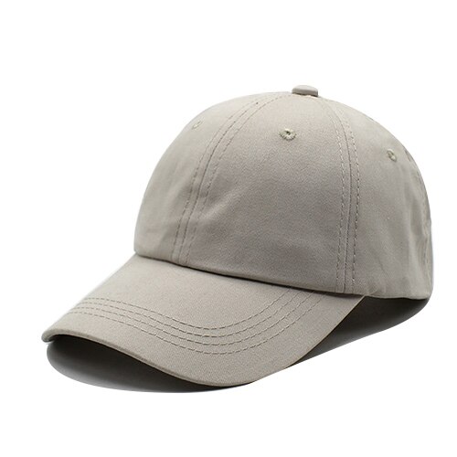 Baseball cap mænd kvinder snapback hætter casquette mærke knoglehatte til mænd kvinder afslappet almindelig almindelig bomuld flad gorras blank hat: Beige