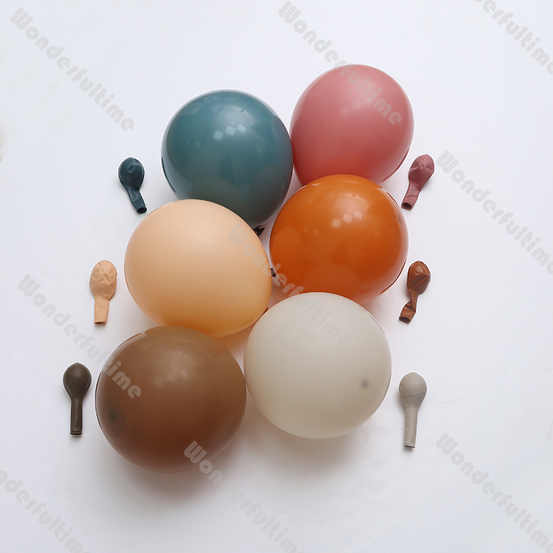 5-18inch Retro Latex Balloons Burnt Orange Wedding Balloon Garland DIY Beige Blush Brown Globos Baby Shower Birthday Party Decor