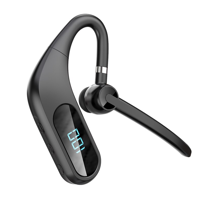 KJ10 wireless 5.0 Bluetooth noise cancellation headset with display technology full Bluetooth headset audiophile headphones: kj12-black