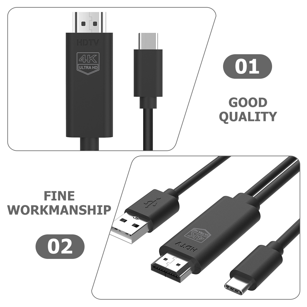 USB Adapter Cable for Tablet Laptop Mobile Phone Type-C 3.1 to Video Adapter