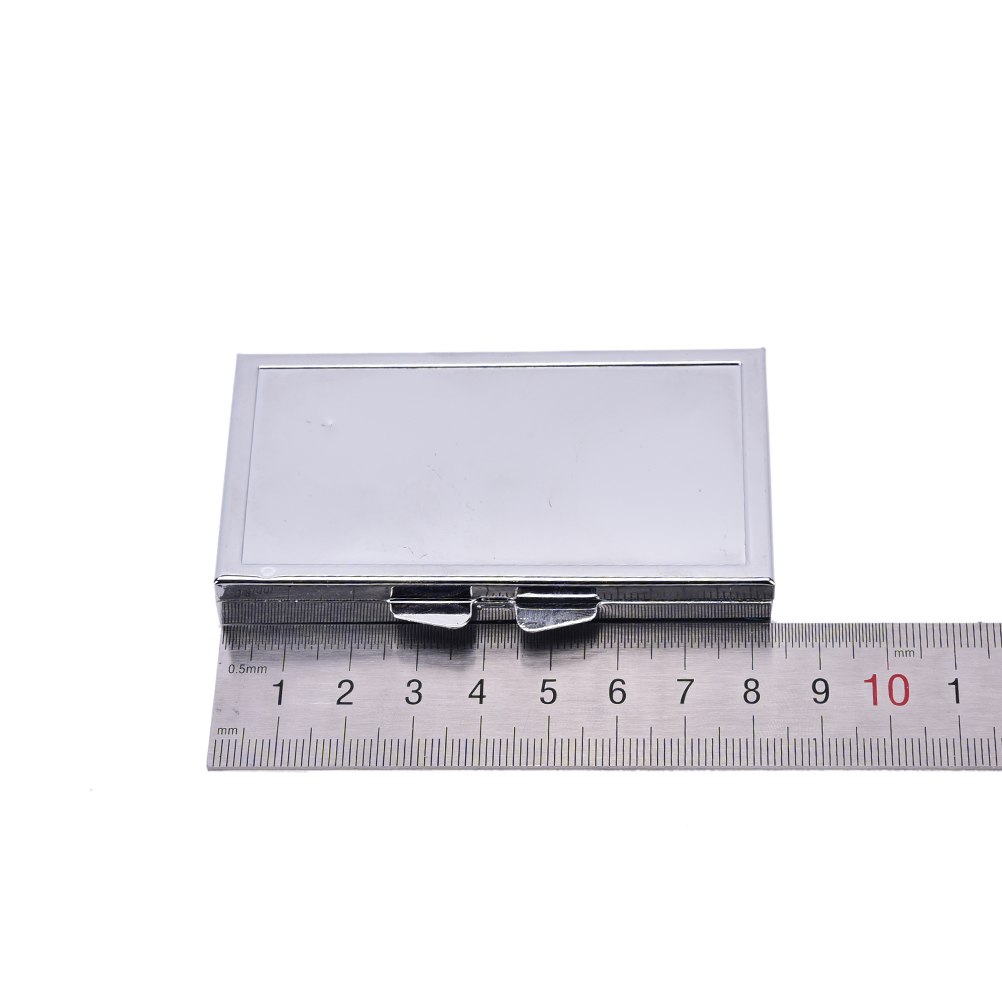 1PC 7 Grid Folding Metal Pill Case Container For Medicines Organizer Pill Box For One Week Health Care