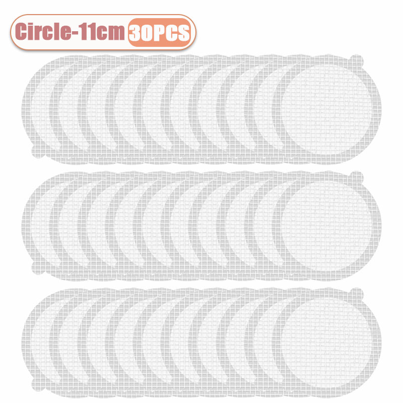 10-100 st engångsgolvbrunnsdekaler för duschavlopp, hårfångare, skydd för handfat, hårblockerare för badkarsfilter: Vit