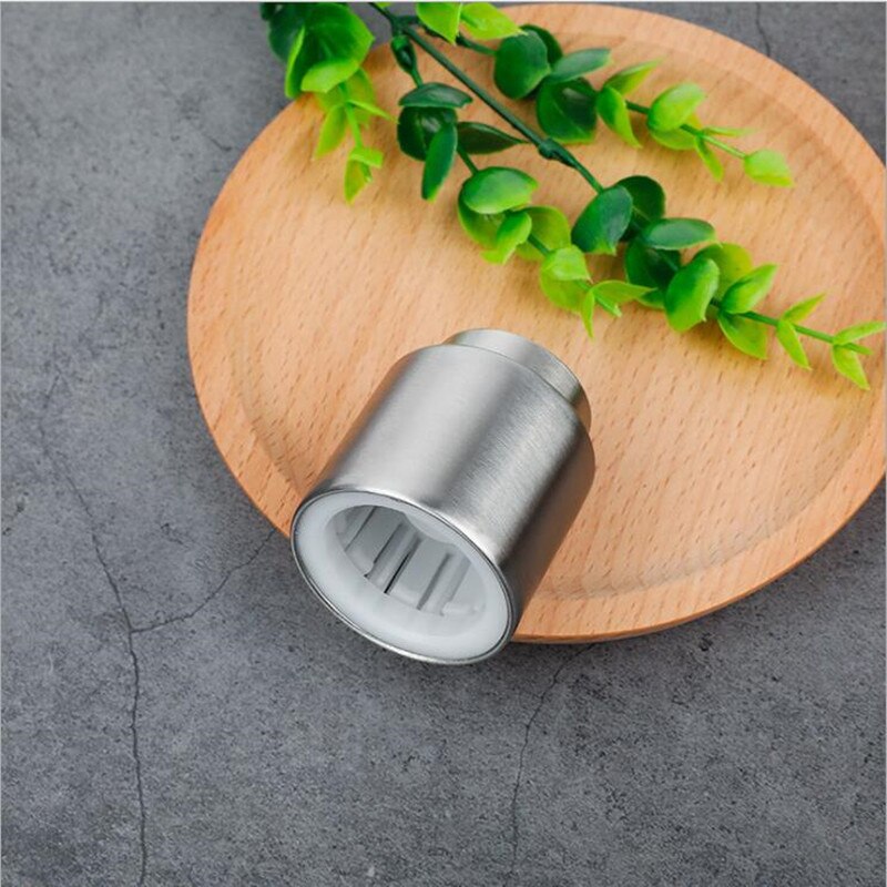 1 Pc Stainless Steel Vacuum Wine Bottle Stopper Sealed Storage Plug Liquor Flow Stopper Pour Cap