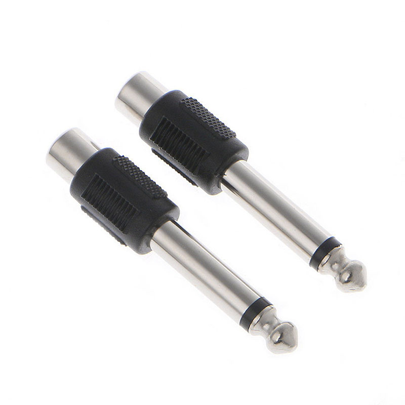 10 Stück schnallen-Buchse auf 6,35 mm 1/4 Zoll Mono-Stecker Audio--Adapter-Anschluss