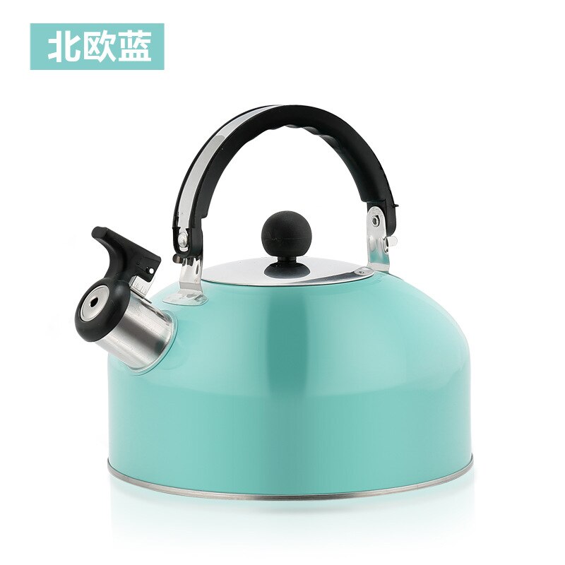 Verdikte Fluitketel Roestvrijstalen 3L Kleurrijke Water Kettle Waterkoker Kookgerei Fluitketel Keuken Benodigdheden EB50SH: Sky Blue