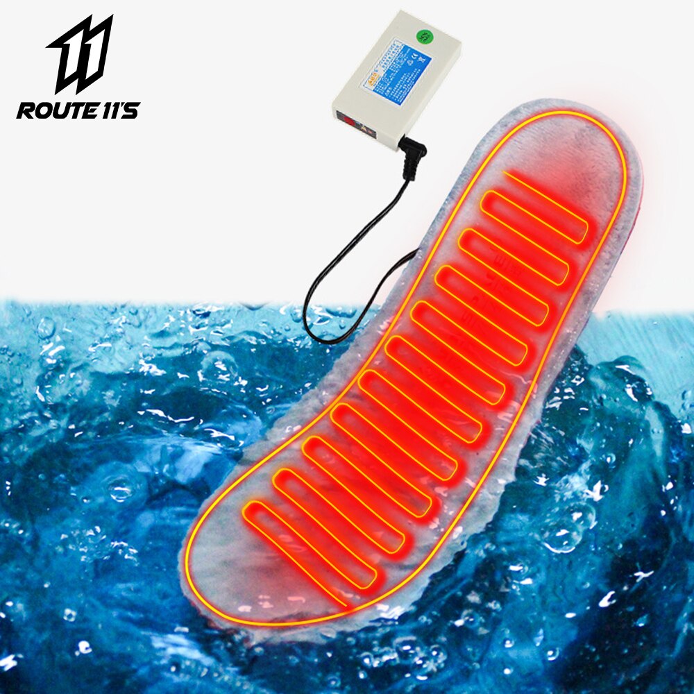 Motorrad Stiefel Beheizte Einlegesohlen Winter USB Akku Betrieben Thermische Moto Motorrad Schuhe Elektrische Heizung Einlegesohlen warm Halten