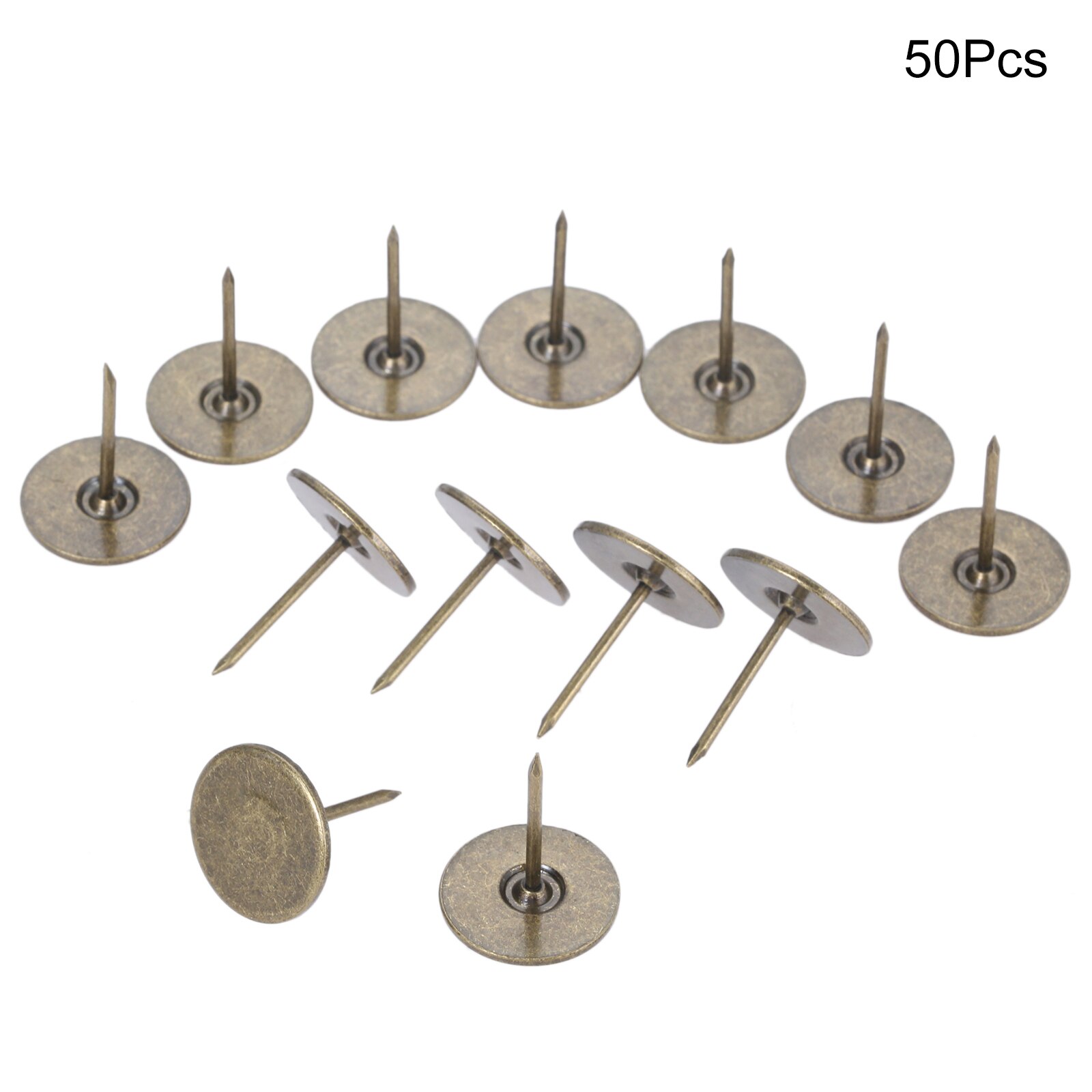 Bekleding Nagels, 100 Stuks Platte Kop Brons Metalen Bekleding Kopspijkers Antieke Meubels Nagels Pins voor Meubels Sofa Hoofdeinden (diameter 16mm Bekleding Nagels, 100 Stuks Platte Kop Brons Metalen Bekleding Kopspijkers Antieke Meubels Nagels Pins voor Meubels Sofa Hoofdeinden (diameter 16mm