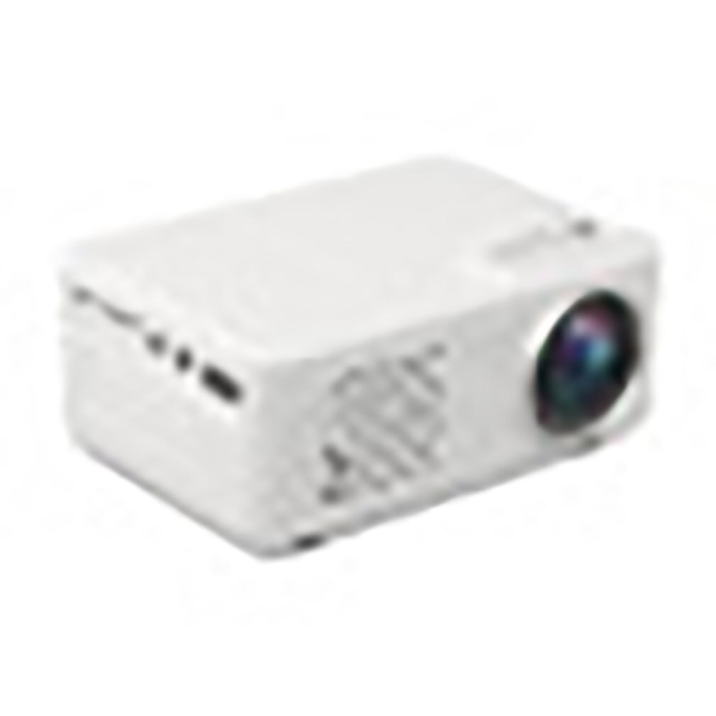 814 Mini Small Home Conference Projector Led Portable Micro Projector Supports 1080P Hd Projection White