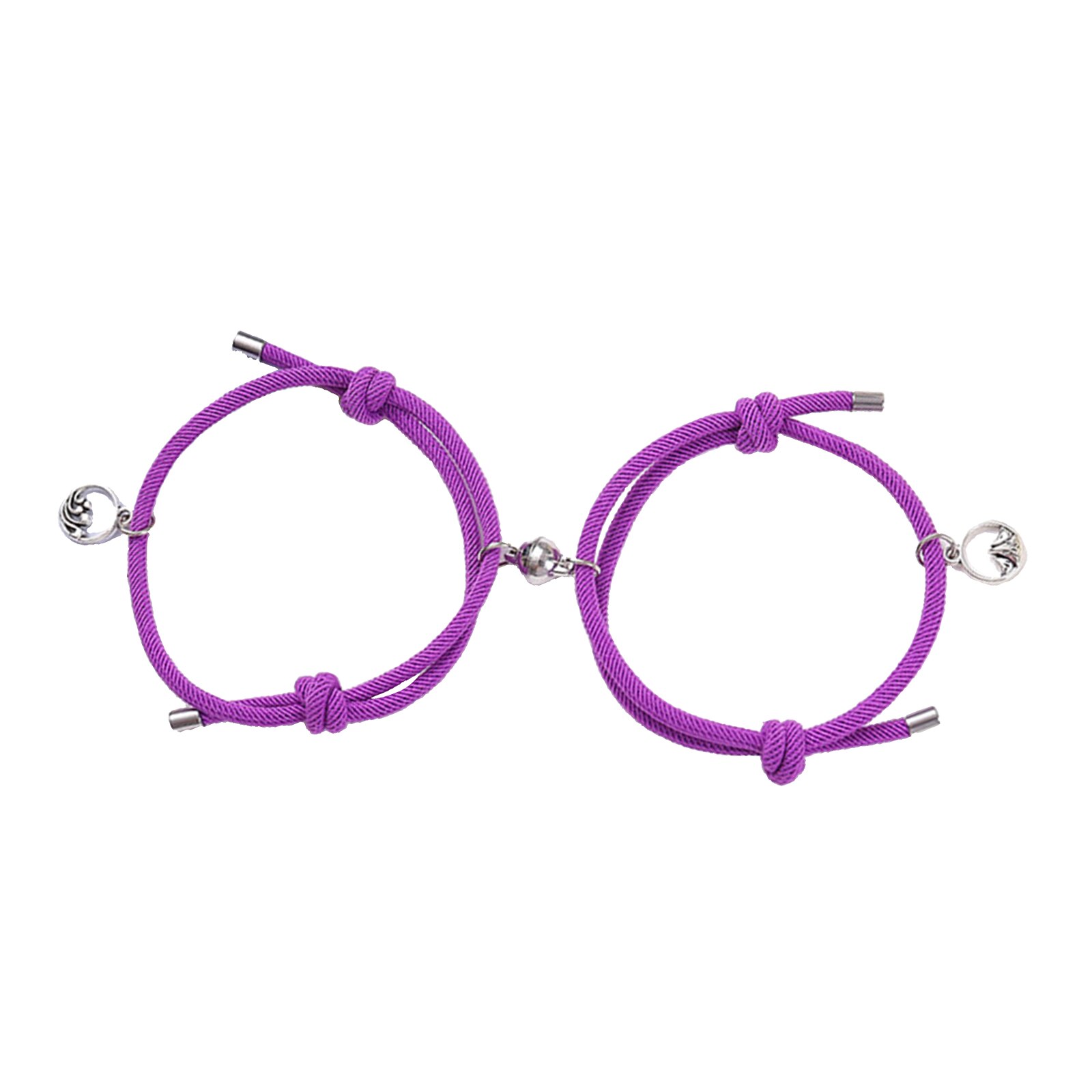 Ein Paar Liebhaber Passenden Armbinde Geflochtene Magnetische Abstand Armbinde für Frauen und Männer, Größe ist geeignet für sterben meisten menschen: 10