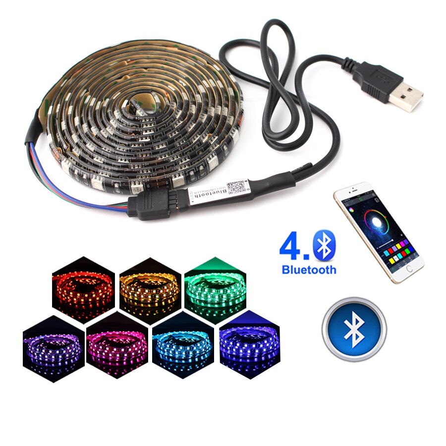 5V Bluetooth Wifi Led Controller Usb Afstandsbediening Led Rgb Strip Licht Controller Tv Backlight Magic Home Bluetooth Controller