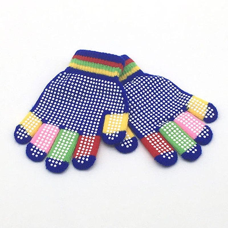 1 paire PVC anti-dérapant tricot gants enfants extérieur Camouflage Robot pelle dinosaure imprimer hiver mitaines Sport gants enfant: 8