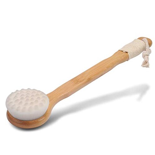 Droog Lichaam Borstel Massage Bad Borstel Exfoliërende Lange Handvat Hout Body Douche Borstel Body massage SPA Droge Borstel D40: Style 1
