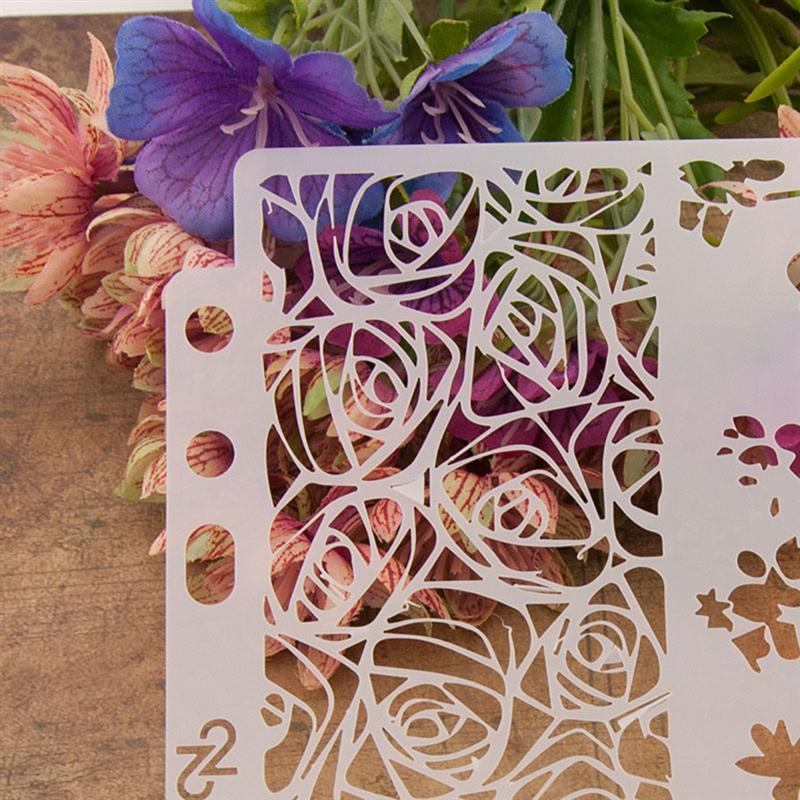 Rita stencil ihålig konst diverse mönster måla stenciler måla mall för hantverk tårta dekor diy scrapbooking  a35