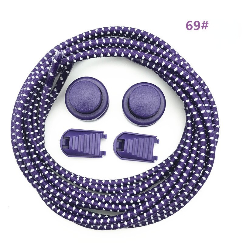 Schnürsenkel Kreative Schnell Keine Krawatte Schnürsenkel freundlicher Erwachsene unisex Schnürsenkel Turnschuhe Sport Faul Schnürsenkel Reflektierende Elastische Elastische: Violett