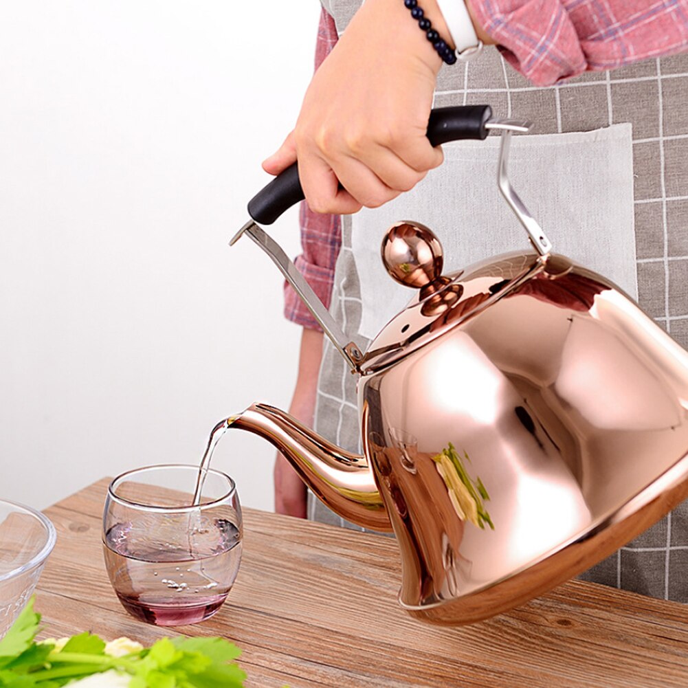 Whistling Kettle With Infuser - 2.0L Stainless Steel Teapot - For Induction Stove & Gas Stove